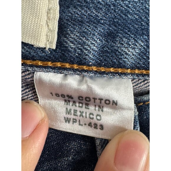 Levis 501 Original Button-Fly Jeans Straight Fit Distressed W34xL30 Medium Wash - Picture 4 of 8